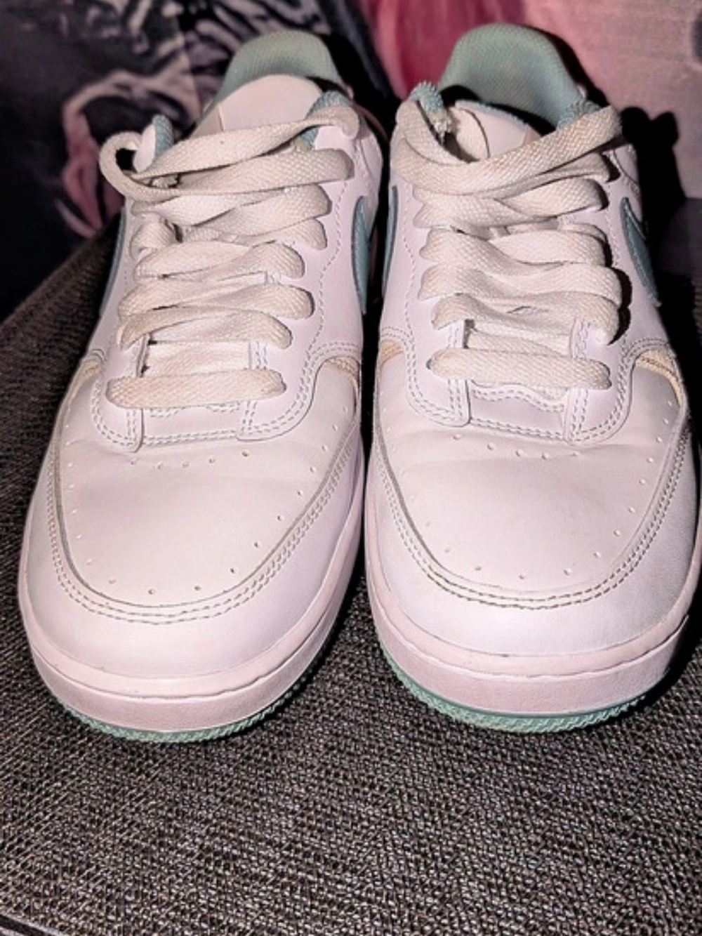 Nike Court Vision Low Sneakers Pink & Green US 7